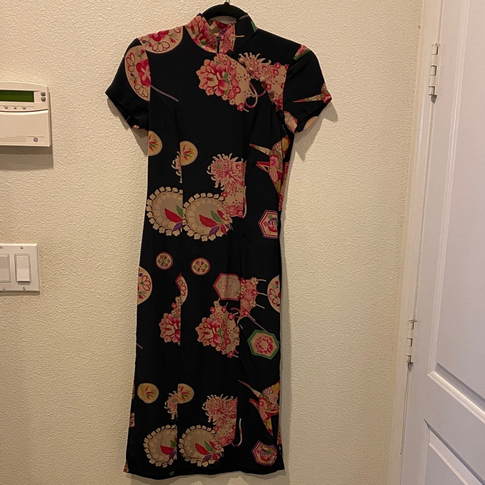 Betsy Johnson 1990’s silk dress size xs